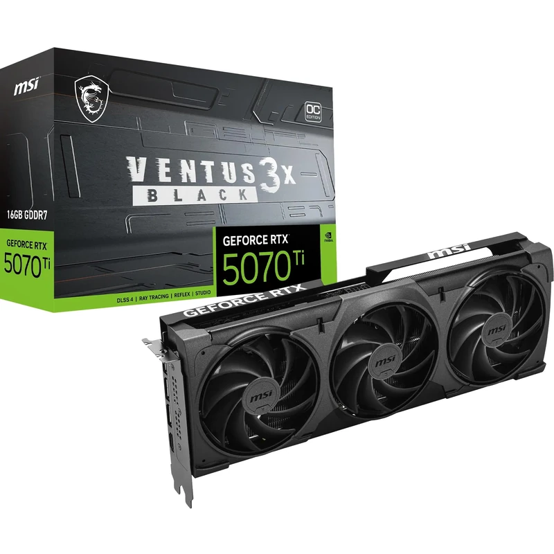 MSI GeForce RTX 5080 16G VENTUS 3X OC BLACK