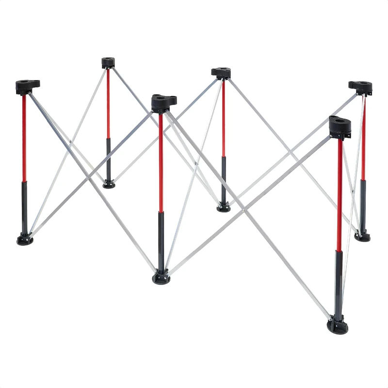 Einhell Folding Work Stand (Steel, 1270 x 665 mm Table Size, up to 1100 kg Load Capacity, 6 Legs, incl. Carry Bag and Connectors, Packed Size 925 x 200 x 130 mm)