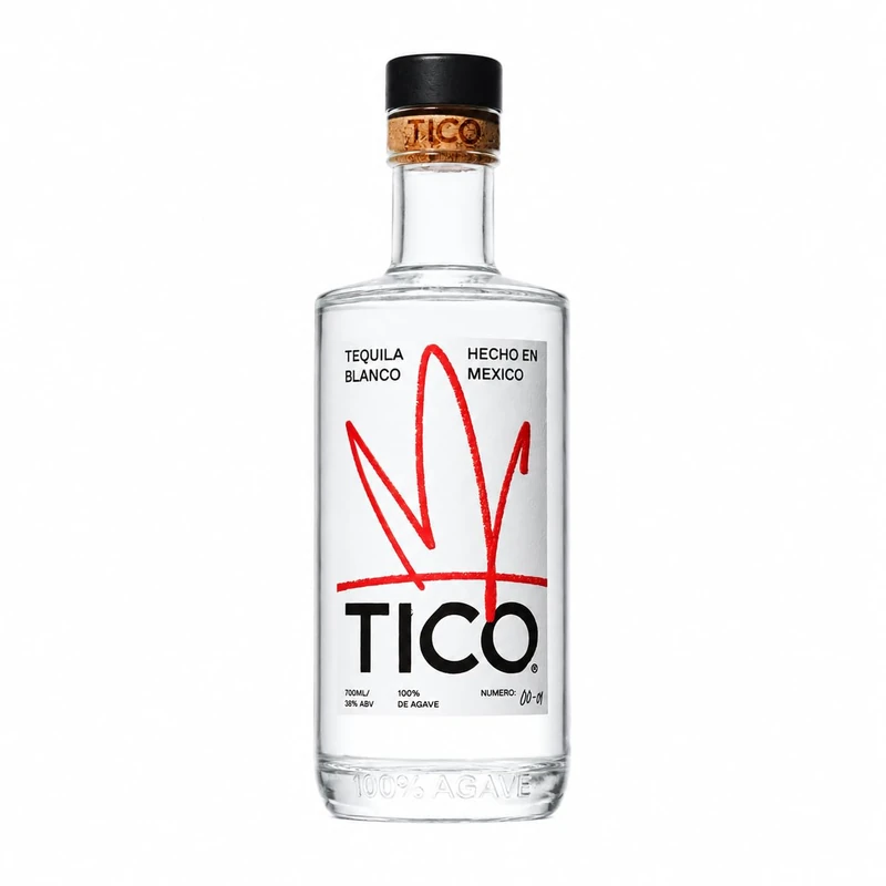 TICO Blanco Tequila | 100% Blue Agave | Additive-Free | 8-Year Agave | Arenal Jalisco | Hand-Bottled | Citrus & Pepper | UK Craft Tequila