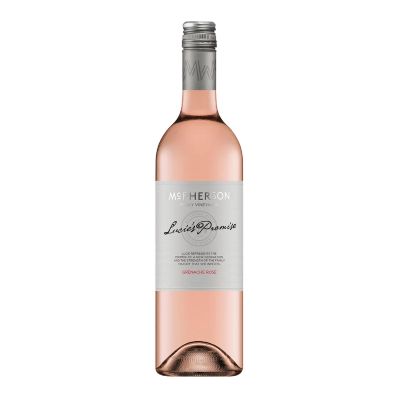 McPherson Wine Co Family Series Lucie’s Promise Grenache Rosé, Australian Rosé Wine, Victoria 100% Grenache, 75cl 13.5% ABV, Pale Coral, Raspberry, Strawberry & Mint (Case of 6)