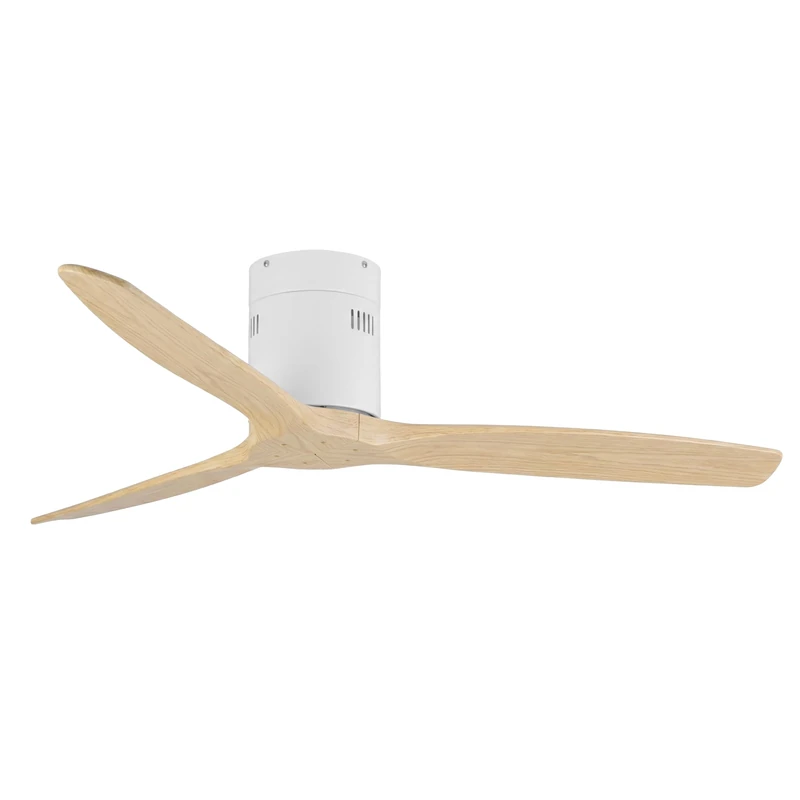 Orbegozo CF 170132 Ceiling Fan 35W Very Quiet, 3 Blades ABS Natural Wood Design, 6 Speeds, Turn Change in Remote Control and Winter Summer Mode