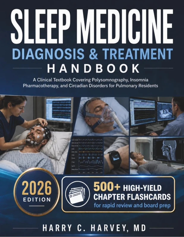 Sleep Medicine Diagnosis & Treatment Handbook: A Clinical Textbook Covering Polysomnography, Insomnia Pharmacotherapy, and Circadian Disorders for Pulmonary Residents
