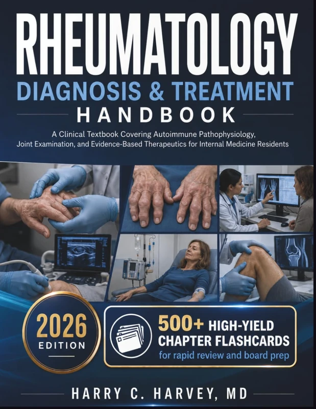 Rheumatology Diagnosis & Treatment Handbook: A Clinical Textbook Covering Autoimmune Pathophysiology, Joint Examination, and Evidence-Based Therapeutics for Internal Medicine Residents