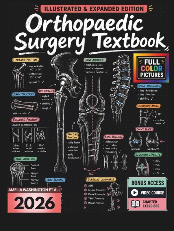 ORTHOPAEDIC SURGERY TEXTBOOK: Illustrated & Expanded | A Practical, Evidence-Informed Clinical Guide to it's Anatomy, Diagnostic Imaging, Fracture Care, Reconstruction, and Musculoskeletal Practice