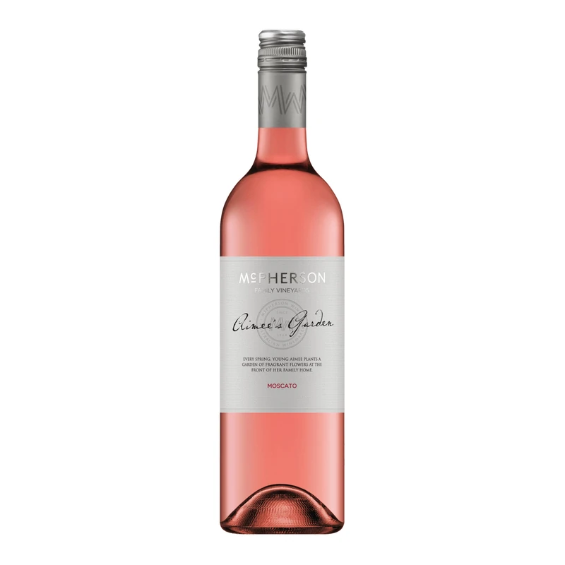 McPherson Wine Co Family Series Aimee’s Garden Moscato Rosé Wine, South Eastern Australia, 75cl Screw Cap 5.5% ABV, Strawberry, Rose Petal & Musk, Chilled Aperitif (Case of 6)