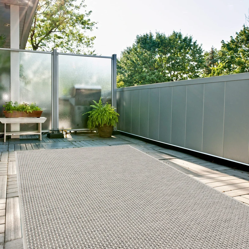 THE RUGS Outdoor Rug – Weather & UV Resistant Outdoor/Indoor Area Rugs - Durable Rugs for Patio, Deck, Garden, Kitchen, Bathroom or Living Room - Cream, 240 x 340 cm