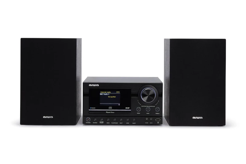 AIWA MSBTU-900DAB HiFi System 100W RMS, Bluetooth 5.2 Micro System with WiFi, Internet Radio, Dab+, FM RDS, CD MP3, USB, HDMI ARC, Phono, Optics and Remote
