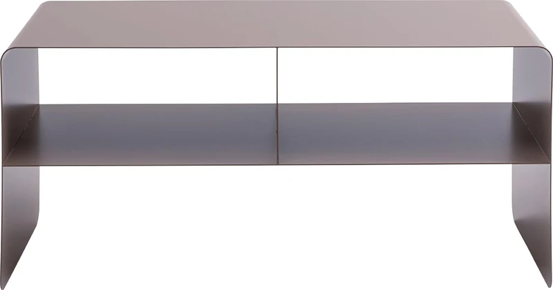 Kare Design lowboard Lounge M, grey, 90x37x44 cm, TV cabinet, sideboard, minimalist design, 2 compartments, steel, industrial, modern, living room