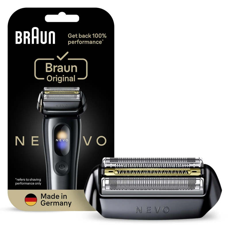 Braun NEVO Electric Shaver Original Replacement Head, Get Back 100% Performance, Compatible with NEVO Shavers, Black