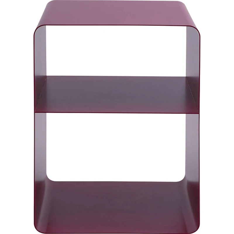 Kare Design side table Lounge S, pink, 38x33x53 cm, minimalist design, bedside table, steel, industrial, modern, living room - Image 1