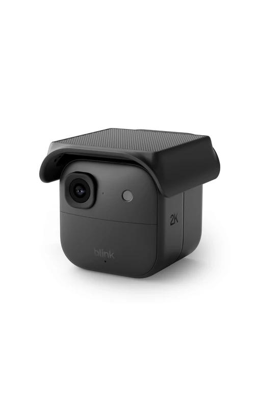 Blink Outdoor Camera 2K+ (newest gen) + Blink Solaris Battery Pack (newest gen). Required Sync Module not included — Add-on camera only, Black