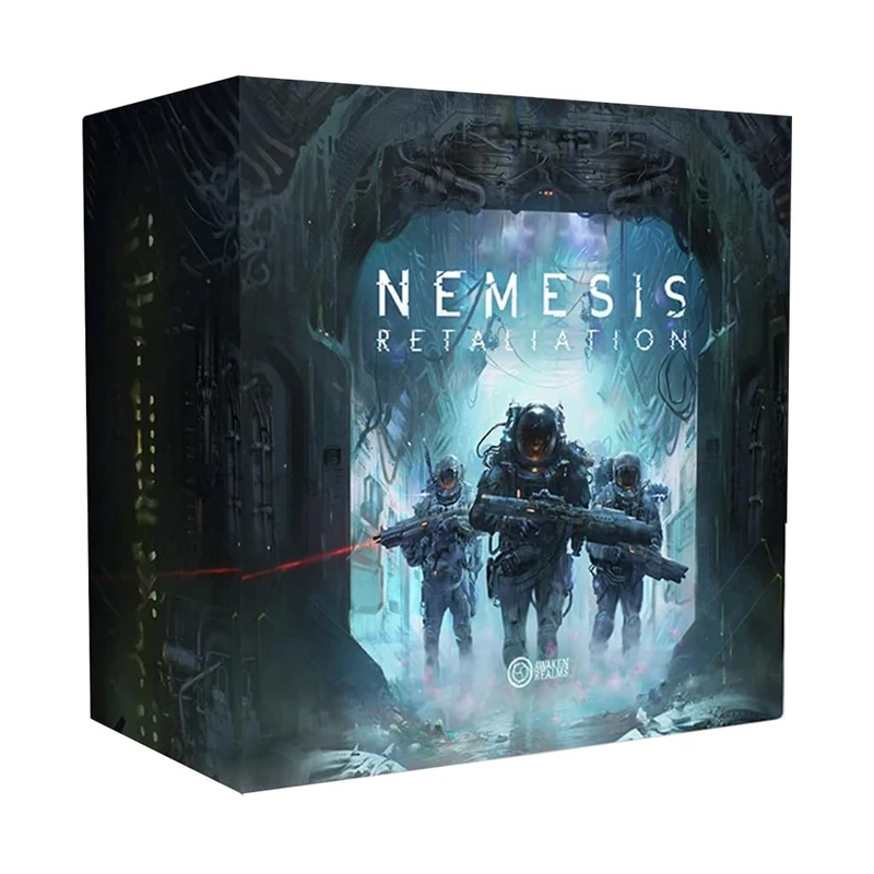 Awaken Realms | Nemesis Retaliation Core Box | Board Game Core Box, Semi Cooperative Sci Fi Horror, Marines, Alien Horde And Custom Gear | 1-5 Players | 120 Minutes - Image 1