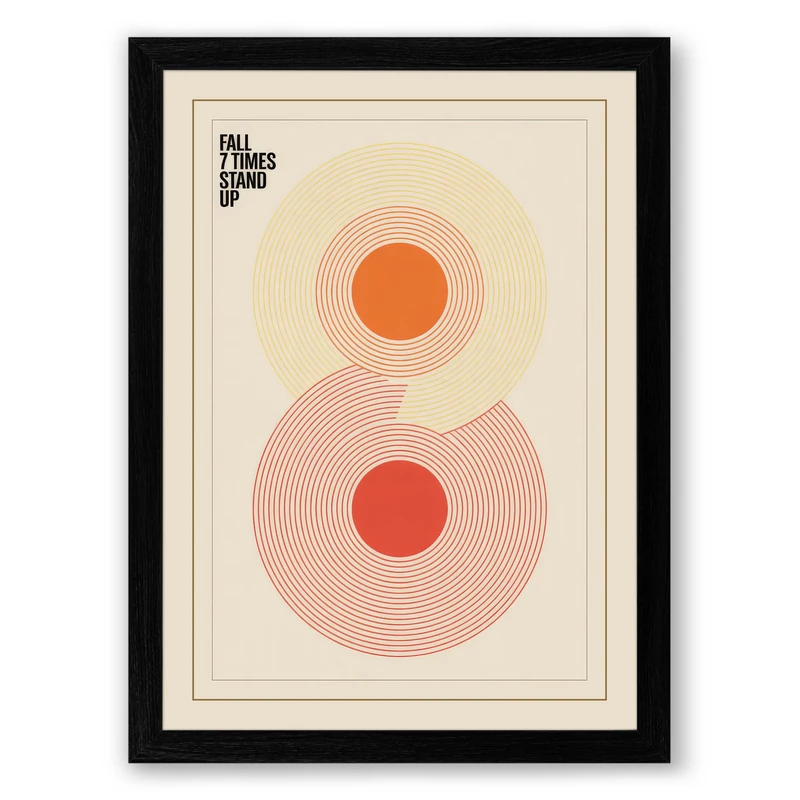 Fill the Void Minimalist Framed Wall Art Print A1 (84.1×59.4cm) Black, Wall Decor for Living Room, Bedroom, Office & Home, Ready to Hang, Art Gift