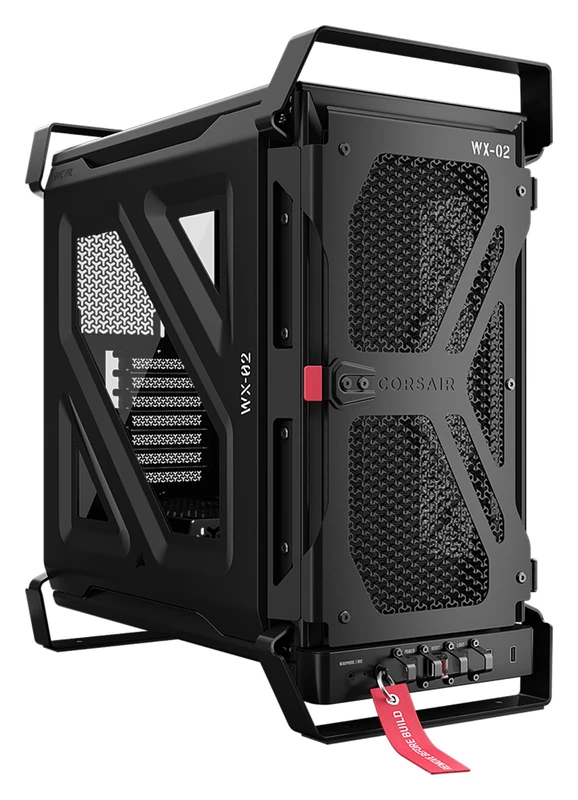 CORSAIR WARTHOG Airflow Durable Mid-Tower PC Case – Steel Frame, High Airflow & Fan Capacity, Modular Fan Mounting, Dual 360mm Radiator Support – Black - Image 1