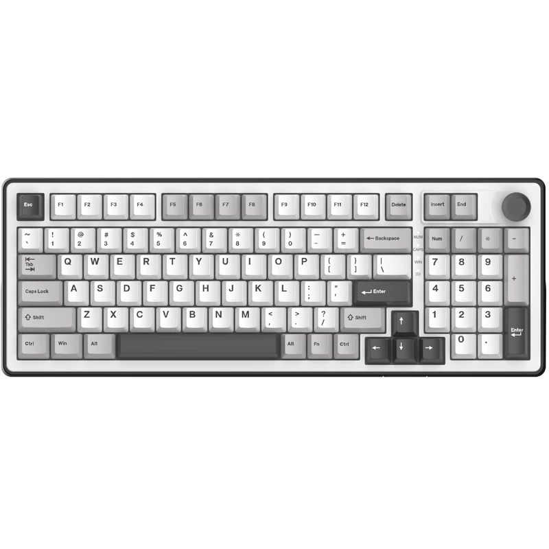 THE G-LAB KEYZ Elite 400 WG - Wireless Gaming Keyboard Tri Mode 2.4 GHz/Bluetooth/Cable - Mechanical Keyboard Hot Swap, Pre-Lubricated Switch, 5-Layer Gasket, RGB/Macro - Windows/Mac - US QWERTY