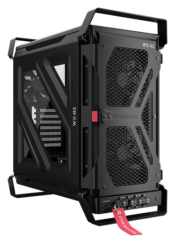 CORSAIR WARTHOG RS Airflow Durable Mid-Tower PC Case – 3x Fans Included, Steel Frame, High Airflow & Fan Capacity, Modular Fan Mounting, Dual 360mm Radiator Support – Black
