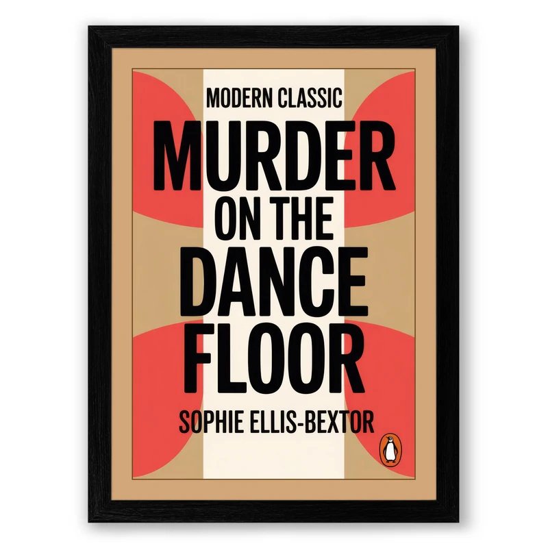 Murder on the Dance Floor Mid-Century Framed Wall Art Print A1 (84.1×59.4cm) Black, Wall Decor for Living Room, Bedroom, Office & Home, Ready to Hang, Art Gift - Image 1