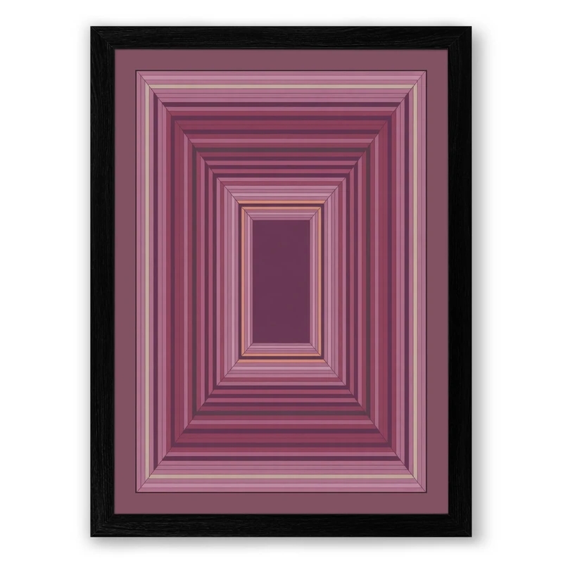 Nested Void Minimalist Framed Wall Art Print A1 (84.1×59.4cm) Black, Wall Decor for Living Room, Bedroom, Office & Home, Ready to Hang, Art Gift