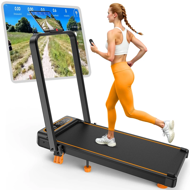 Rayspace Walking Pad Treadmill with 15% Incline, Upgraded 3.5HP Low Noise Treadmills for Home, 4 in 1 Foldable Treadmill, Walking Pad with Handle, 350+lb Capacity, APP & Remote