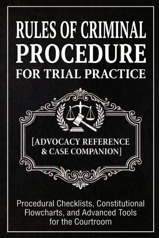 Rules of Criminal Procedure for Trial Practice [Advocacy Reference & Case Companion]: Procedural Checklists, Constitutional Flowcharts, and Advanced Tools for the Courtroom