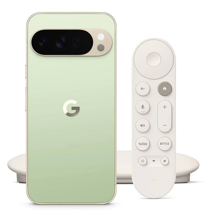 Google Pixel 10 Pro XL - Unlocked Android Smartphone with Gemini, Triple Rear Camera, 24+ Hour Battery - Jade, 256GB TV Streamer (4K), Fast Streaming Entertainment - Porcelain - Image 1