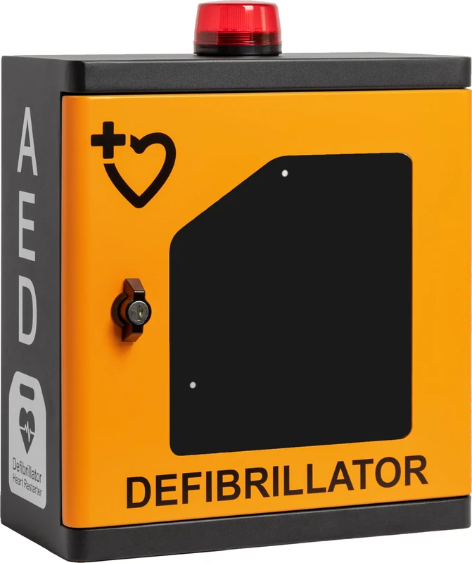 HypaGuard Indoor AED Cabinet, Empty - Alarmed & Lockable Defibrillator Cabinet - Image 1