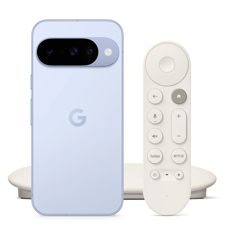 Google Pixel 10 - Unlocked Android Smartphone with Gemini, Advanced Triple Rear Camera, 24+ Hour Battery - Frost, 256GB TV Streamer (4K), Fast Streaming Entertainment - Porcelain