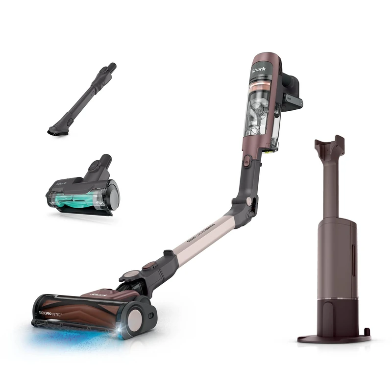Shark PowerDetect Speed Clean and Empty Pet Pro Cordless Vacuum, Auto-Empty Charging Dock, Anti-Allergen HEPA Filtration, Up to 60 Min Runtime, 2 Tools, Bronze IA3246UKTBR