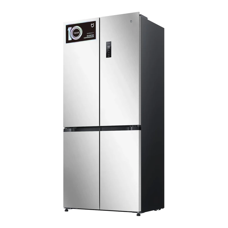 XIAOMI Mijia Cross Door Refrigerator 502L, No Frost, i Fresh Convertible Zone, Ag⁺ Antibacterial, Dual Inverter Cooling, Smart Control, Low Noise, Brushed Silver, W852×D600×H1912mm