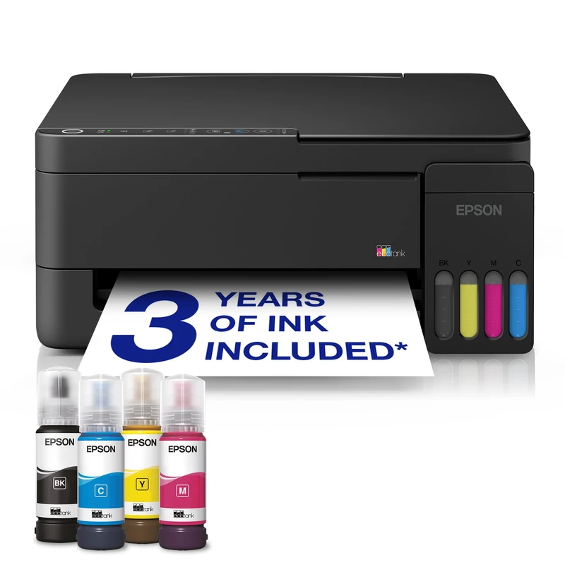 Epson EcoTank ET-2911 | Busy Home Use | Wi-Fi | A4 | Print, Copy, Scan | AirPrint Compatible | Compact | Includes Up To 3 Years of Ink