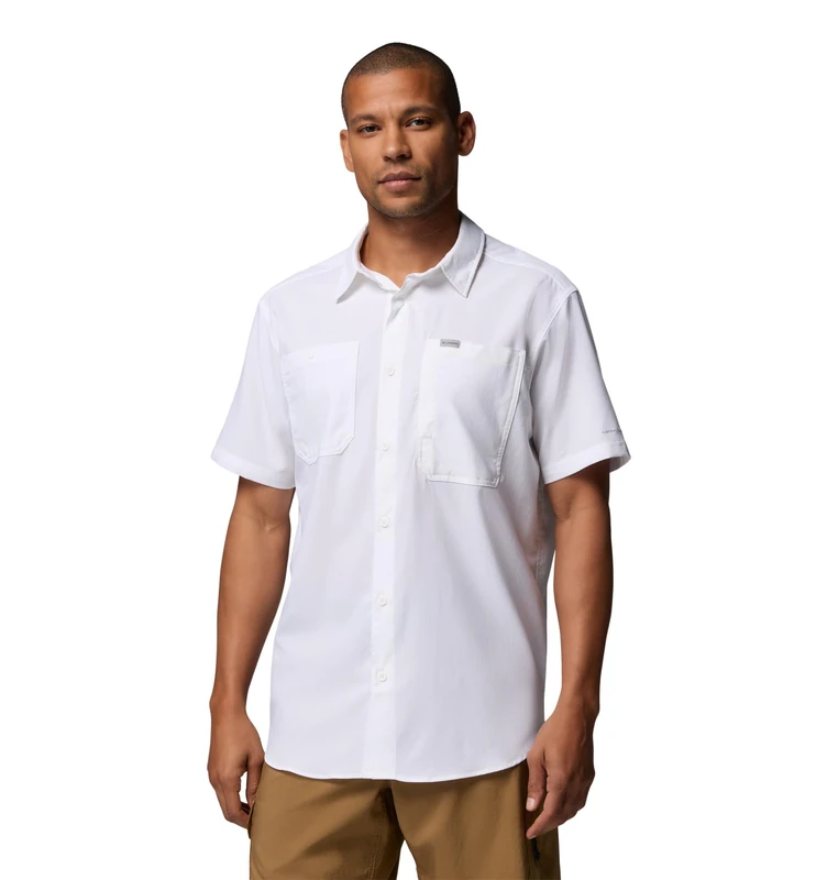 Columbia Men's Silver Ridge Utility 2 Short Sleeve, Short Sleeve Shirt, White, X-Large - Image 1