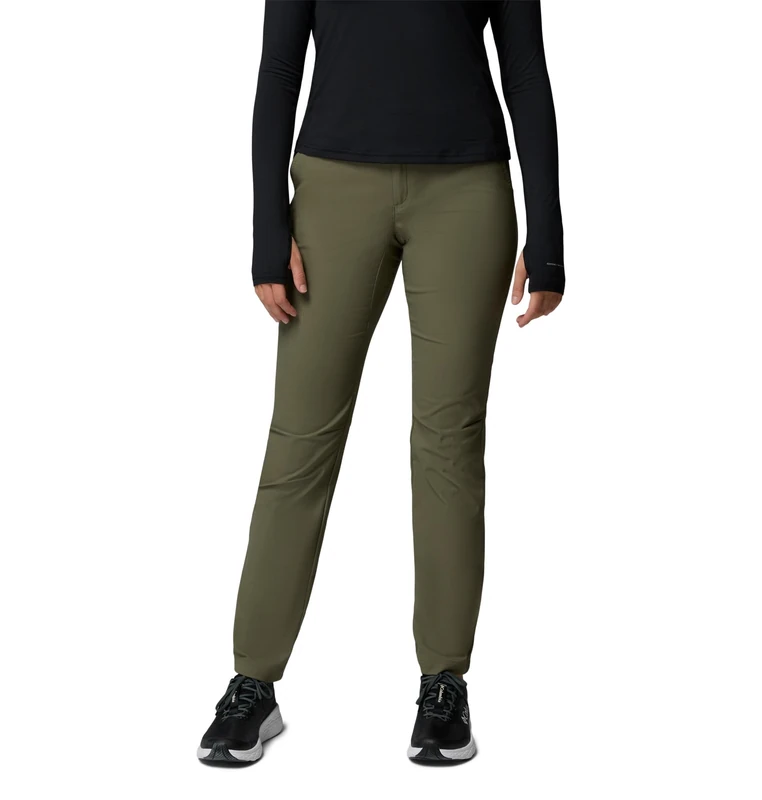 Columbia Women's Leslie Falls Pant 2, Hiking Trousers, Stone Green, 6 Long