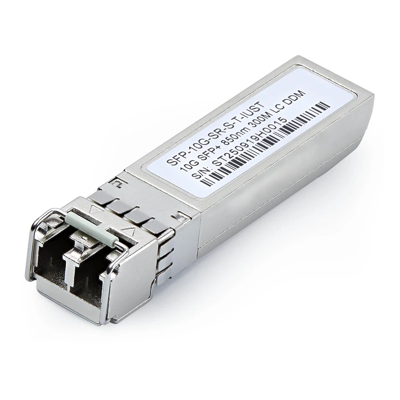 StarTech Uncoded SFP+ Module, Industrial Temperature Range, 10Gbps, Multi Mode Fiber (MMF), 300m [984ft], LC Transceiver, 850nm