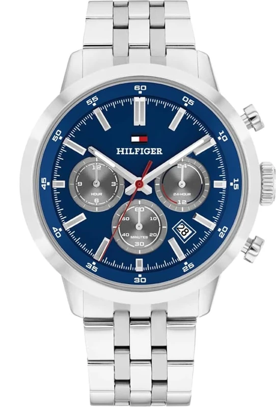 Tommy Hilfiger Chronograph Watch for Men with Stainless Steel Bracelet