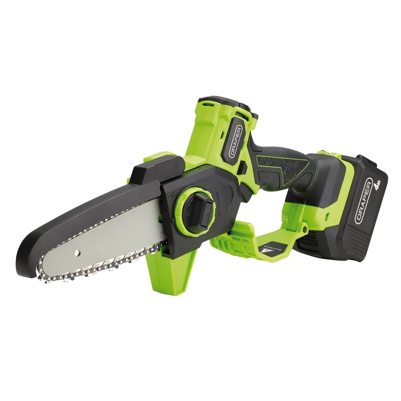 Draper 31872 18V Brushless Mini Pruner Saw, 1 x 4.0Ah Battery, 1 x Charger - Image 1