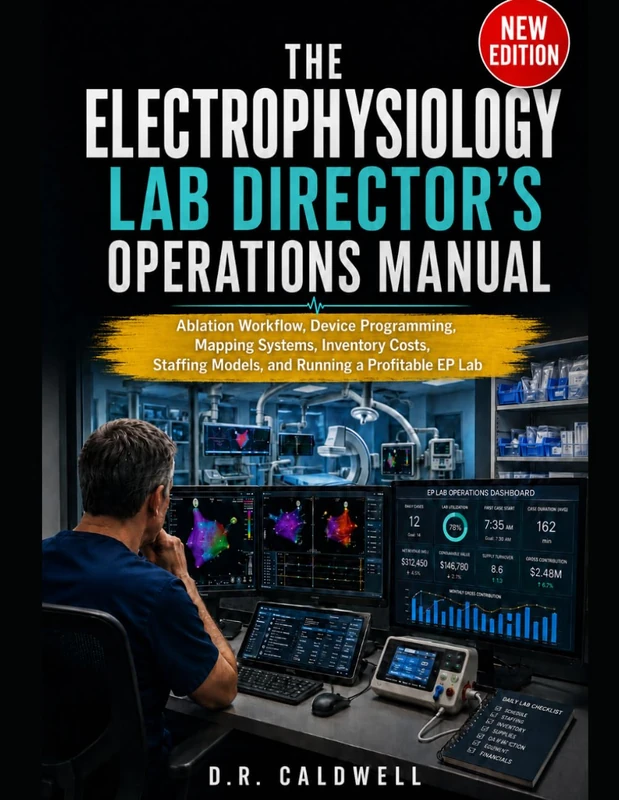The Electrophysiology Lab Director's Operations Manual: Ablation Workflow, Device Programming, Mapping Systems, Inventory Costs, Staffing Models, and Running a Profitable EP Lab - Image 1