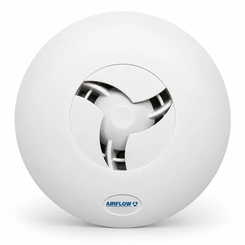 Airflow iCONsmart 15 T Bathroom Extractor Fan, Adjustable Timer, 5–22 l/s