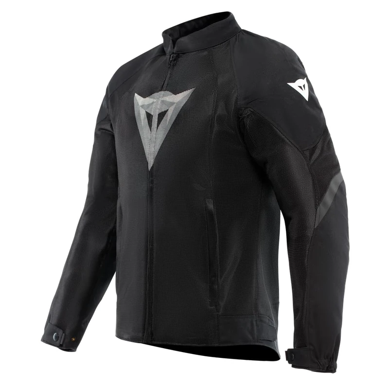 Dainese - Herosphere Air Tex Jacket, Summer Motorcycle Jacket, Ventilated and Lightweight, with Soft Protectors on Shoulders and Elbows, Black/White, 48