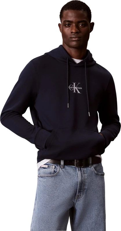 Calvin Klein Men CL LS 350TERRY MICRO MNLG HOODIELV04RG279G CL LS 350TERRY MICRO MNLG HOODIE, Dark Sapphire, L