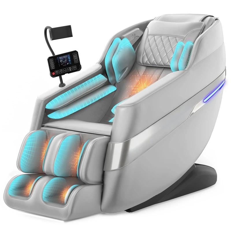 FURNIMAT 2026 Upgraded 4D SL-Track Massage Chair, Full Body Shiatsu Massage Chair for Home Office, AI Voice Control, Zero Gravity, Body Scan, Heat Therapy, No Assembly, Back Pain Relief