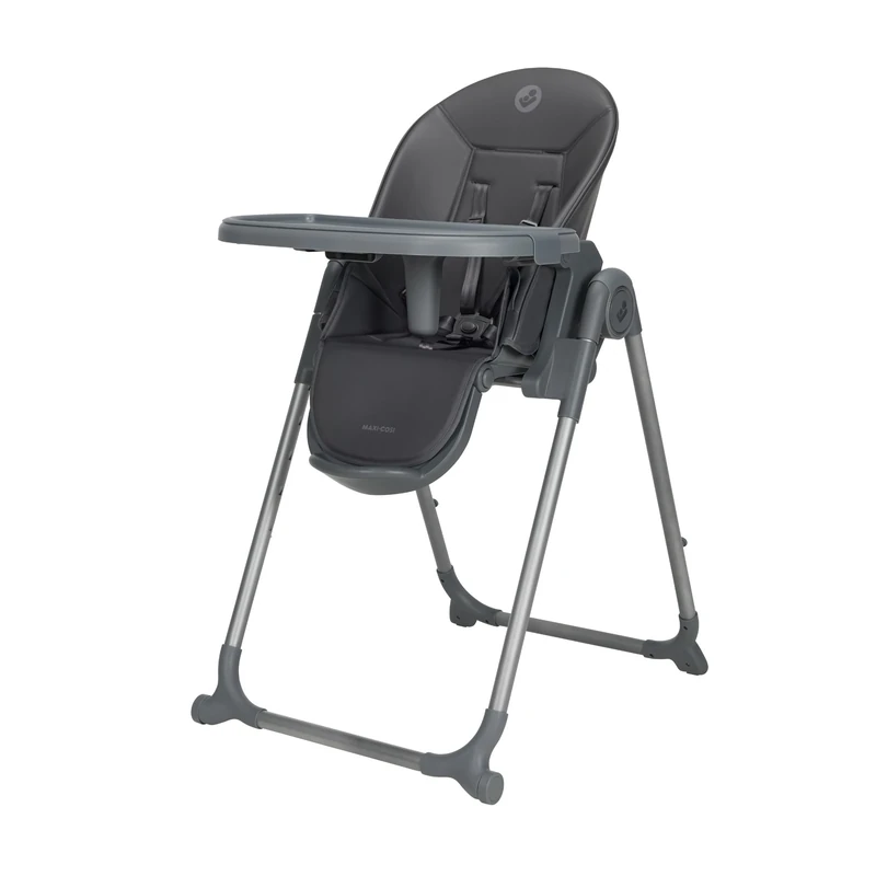 Maxi-Cosi Ava2 Baby Highchair, 0-3 Years (up to 15 kg), Compact & Foldable High Chair, Lightweight (9,45 kg), 5 Recline & 6 Height Adjustments, One-Hand Removable Tray, 2 Wheels, Elegance Graphite