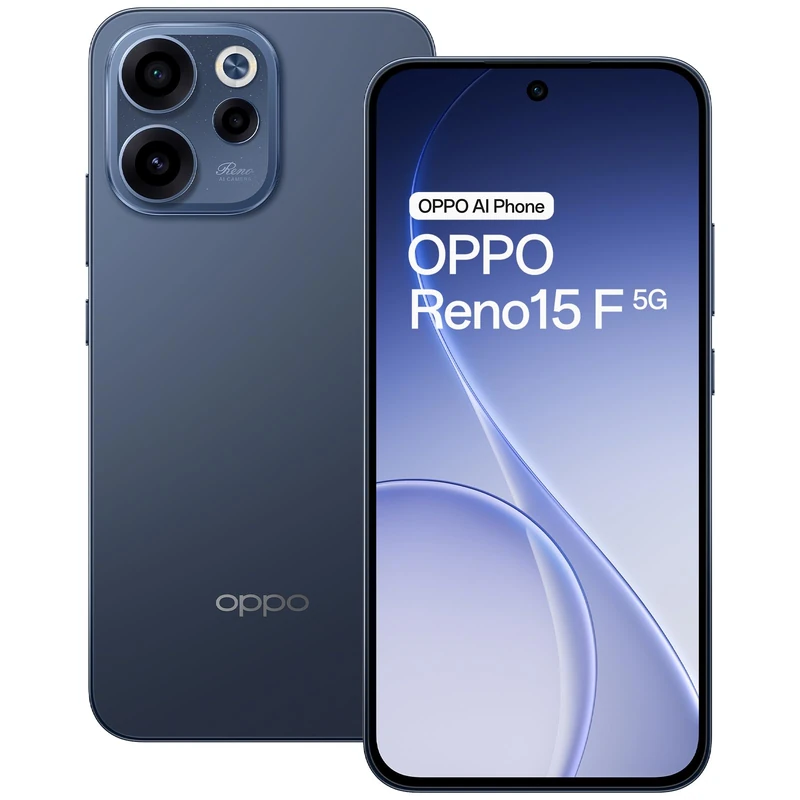 OPPO Reno16 F 5G Smartphone 256GB 8GB RAM Pop White, AMOLED 6.57" 120Hz, 50MP Triple Camera 3.5x OIS, 45W SUPERVOOC + USB PPS, 6500mAh, IP69, Dimensity 7300, Android 16