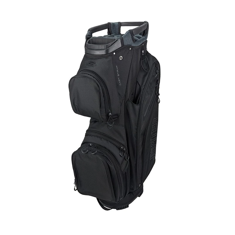 Skymax Jupiter Rain Dry Cart Bag Black – Waterproof Golf Trolley Bag with 14 Way Divider, Cooler Pocket & Rain Hood