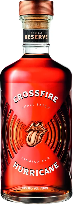 Crossfire Hurricane Reserve Dark Rum 70cl – The Rolling Stones Jamaican Pot Still Rum, Small-Batch, Zero Added Sugar, Aged Sipping Rum, Gift Boxed, 40% ABV