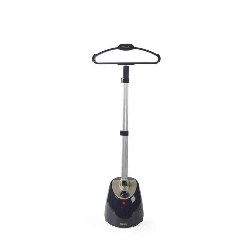Beldray Free-Standing Garment Steamer - Steam & Sanitise, Up to 40 Min Continuous Steaming, 1.4 Litre, 3 Levels, 360 Rotating Hanger, Fabric Brush Included, Crease-Free Clothing - Image 1