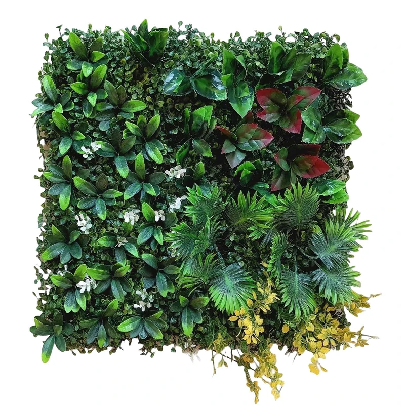 GarveeLife Artificial Foliage Panel Green Wall Decoration Faux Boxwood Mint Privacy Screen for Home Garden Patio Wedding Decoration Pack 20 x 20 Inches