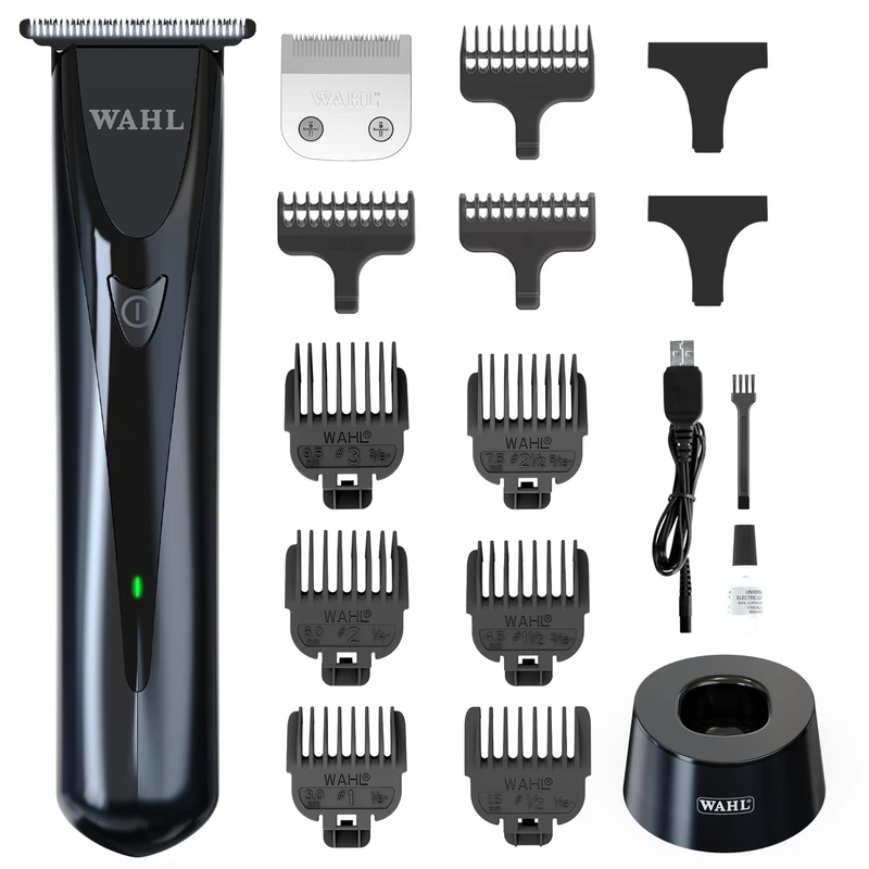 Wahl Chromini Duo Cordless Hair Trimmer with U-Blade & T-Blade, Precision Detail Trimmer for Barbers, Close Cutting, Line-Ups & Edging, Lightweight Ergonomic Design, Rechargeable Grooming Kit