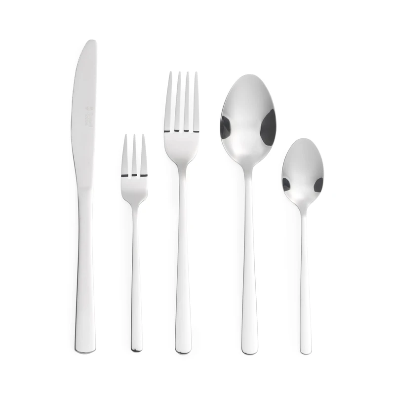 Russell Hobbs Vienna 60-Piece Cutlery Set – 18/0 Food Grade Stainless Steel, Flatware Service for 12 People, Dishwasher Safe/Easy Clean, Mirror Polished, Wedding Gift/Housewarming, Home, Restaurant