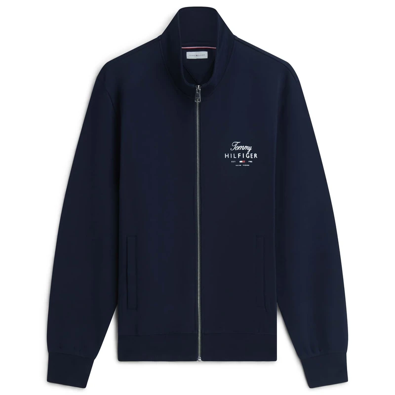 Tommy Hilfiger Men SCRIPT STACK FZ STAND COLLARMW0MW43219 Other Sweatshirts, BLUE, XL