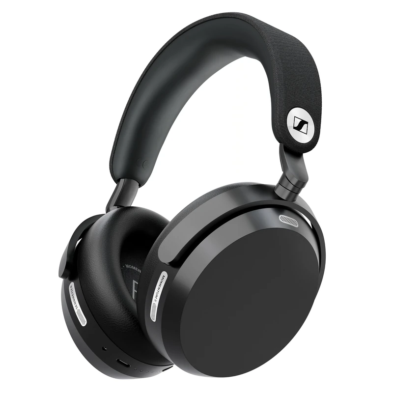 Sennheiser MOMENTUM 5 Wireless Noise Cancelling Headphones – Bluetooth Headphones with Crystal‑Clear Calls, Adaptive ANC, Over‑Ear Design, 57‑Hour Battery, Dolby Atmos and Lossless audio, Black - Image 1
